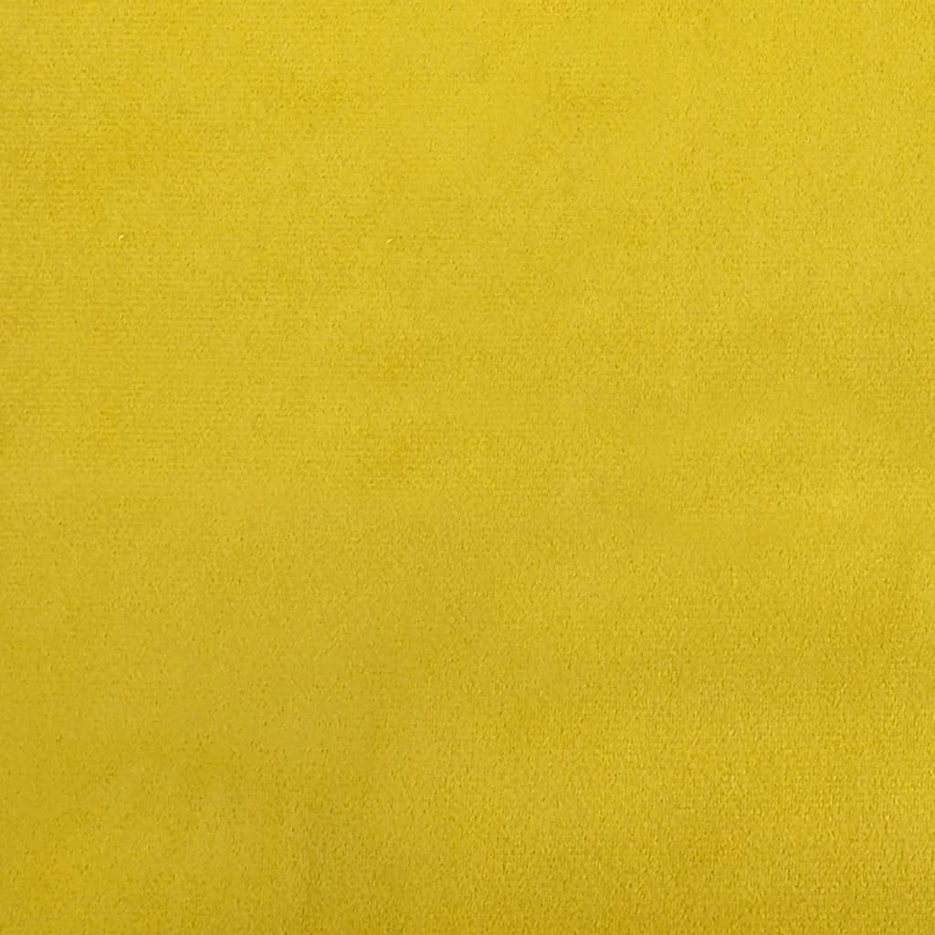  Tagesbett Ausziehbar mit Schubladen Gelb 100x200 cm Samt