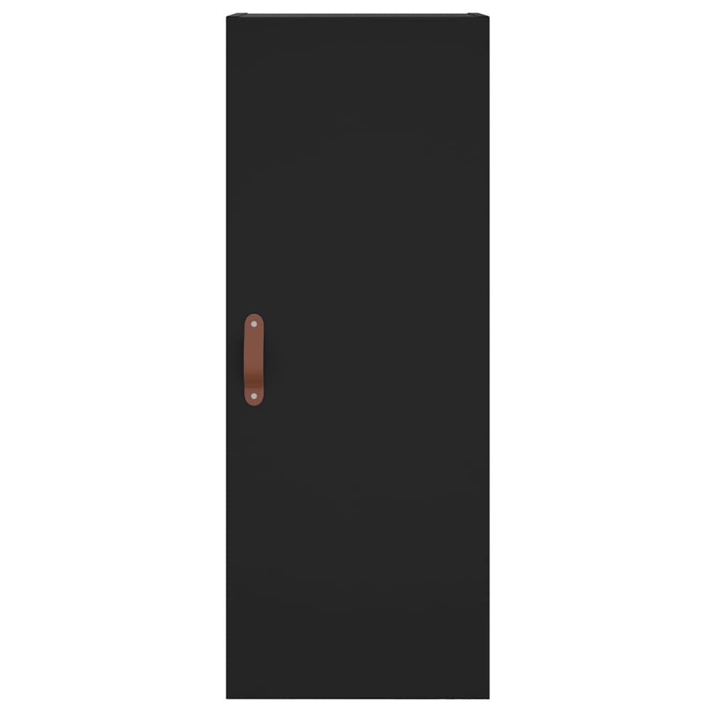  Highboard Schwarz 34,5x34x180 cm Holzwerkstoff