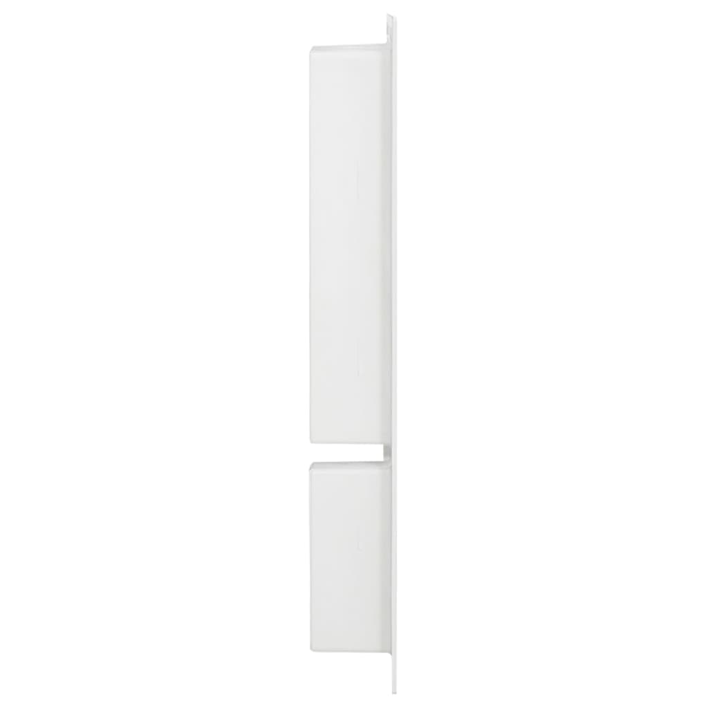  Duschnische mit 2 Fächern Hochglanz-Weiß 41x69x9 cm