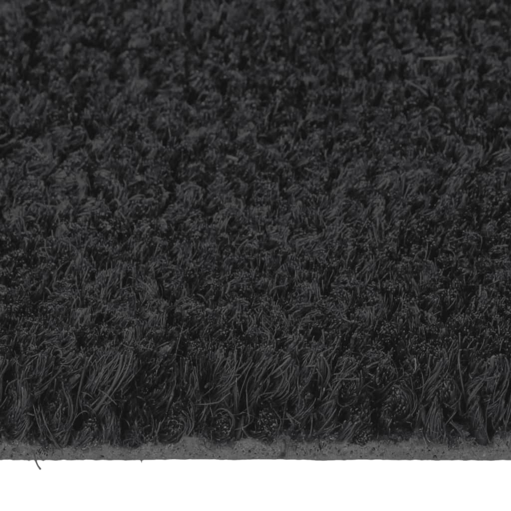  Fußmatte Schwarz 60x90 cm Kokosfaser Getuftet