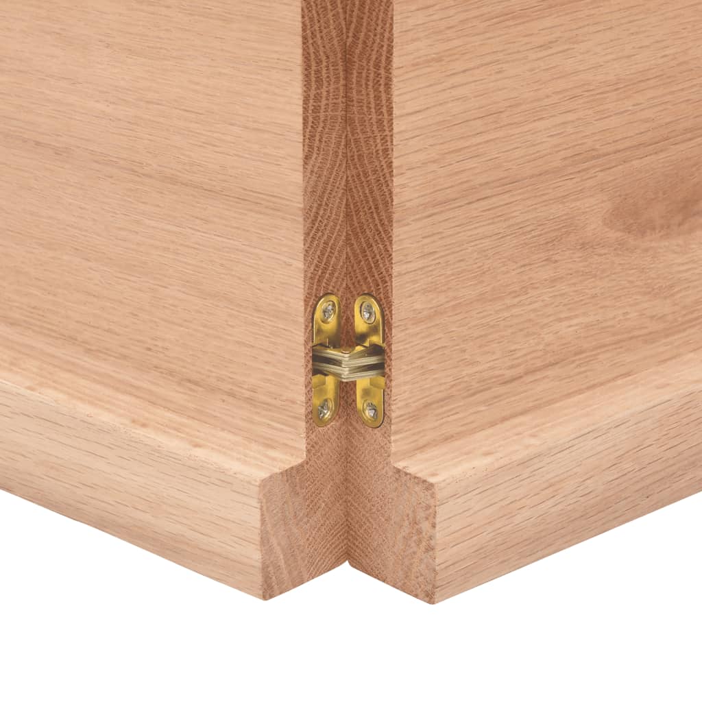  Tischplatte 200x50x(2-4) cm Massivholz Behandelt Baumkante