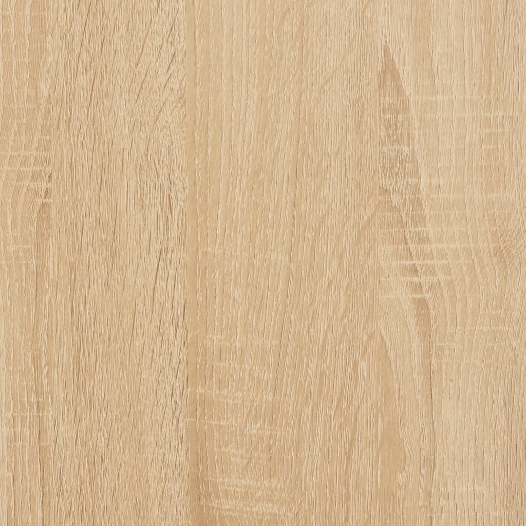  Bücherregal Sonoma-Eiche 80x30x145,5 cm Holzwerkstoff und Eisen