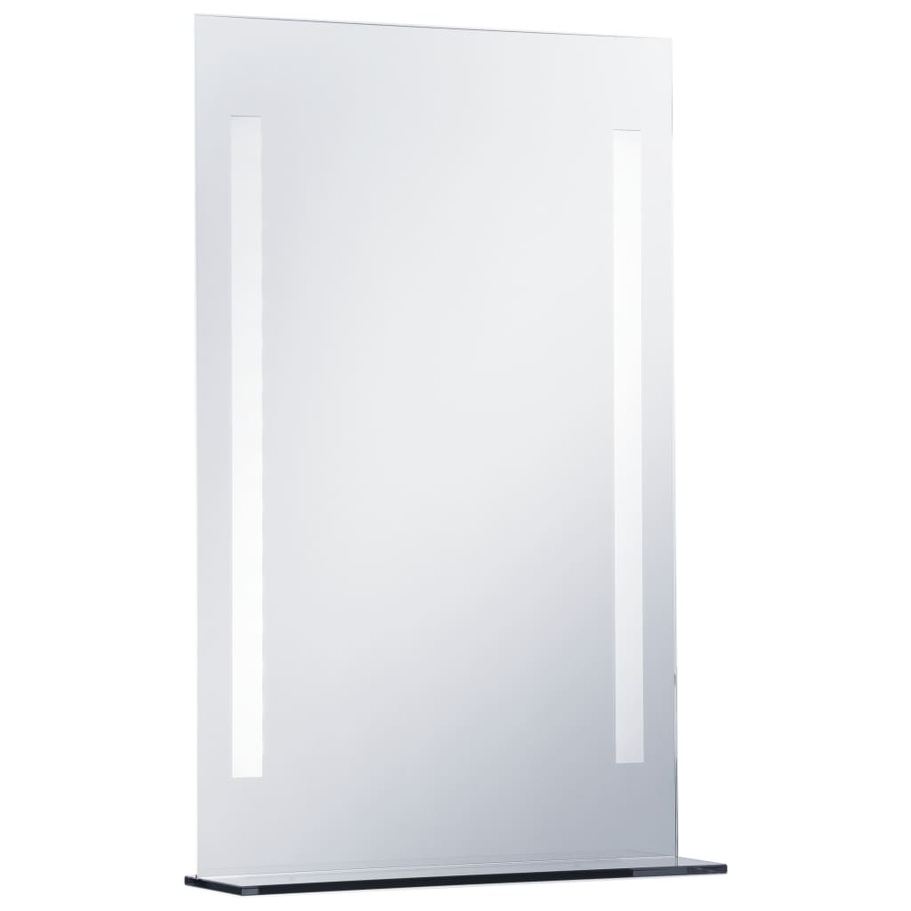  Badezimmer-Wandspiegel mit LED und Ablage 60x80 cm