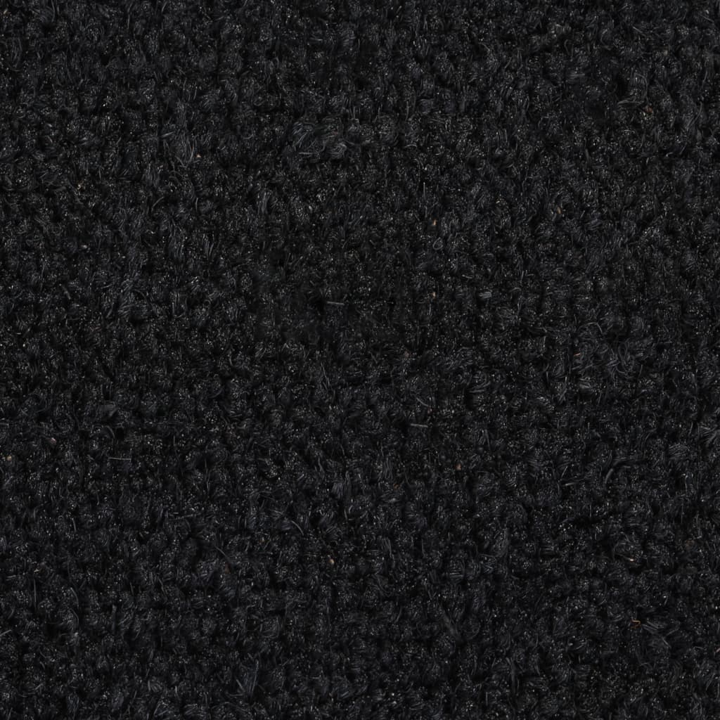  Fußmatte Schwarz 60x90 cm Kokosfaser Getuftet