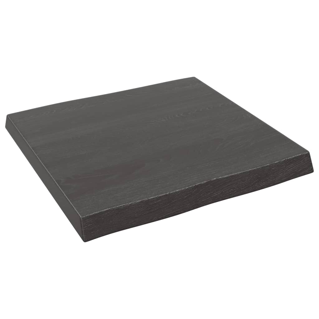  Tischplatte 60x60x(2-6) cm Massivholz Behandelt Baumkante