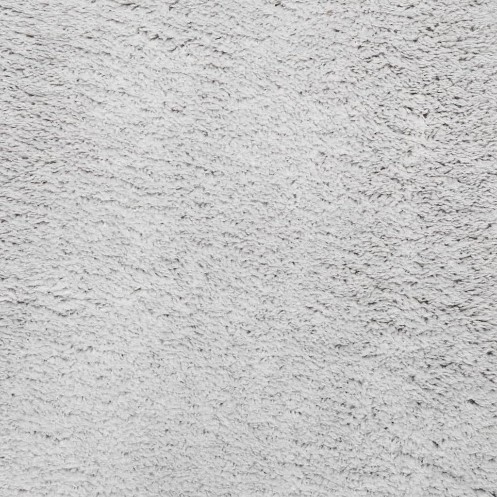  Teppich HUARTE Kurzflor Weich und Waschbar Grau Ø 80 cm