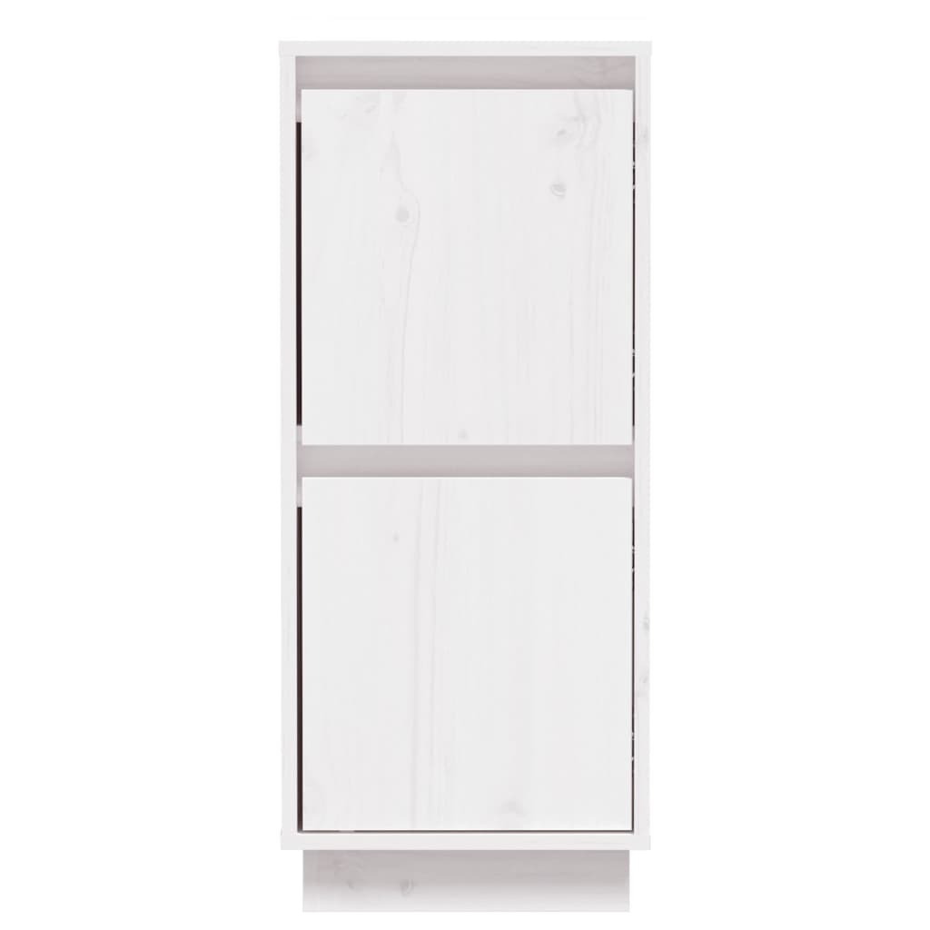  Sideboard Weiß 31,5x34x75 cm Massivholz Kiefer
