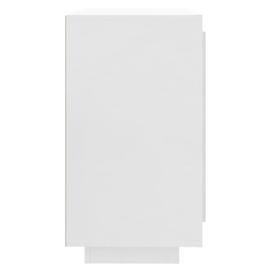 Sideboard Hochglanz-Weiß 80x40x75 cm Holzwerkstoff