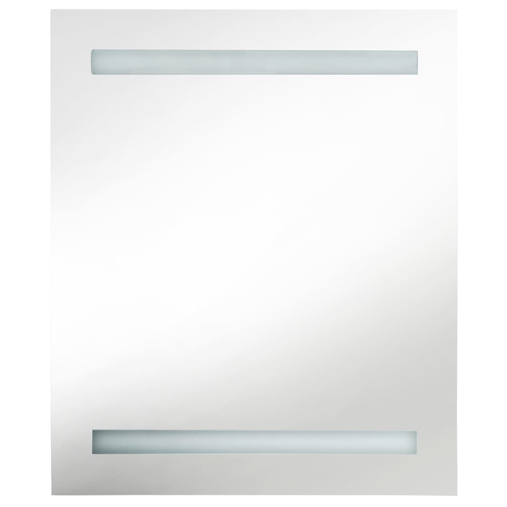  LED-Bad-Spiegelschrank Grau 50x14x60 cm