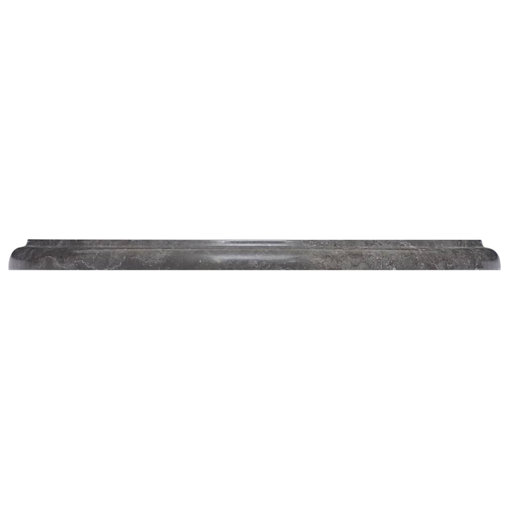  Tischplatte Schwarz Ø40x2,5 cm Marmor 