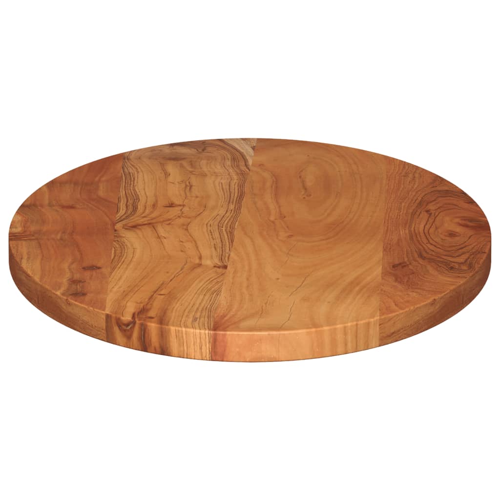  Tischplatte 100x50x2,5 cm Oval Massivholz Akazie