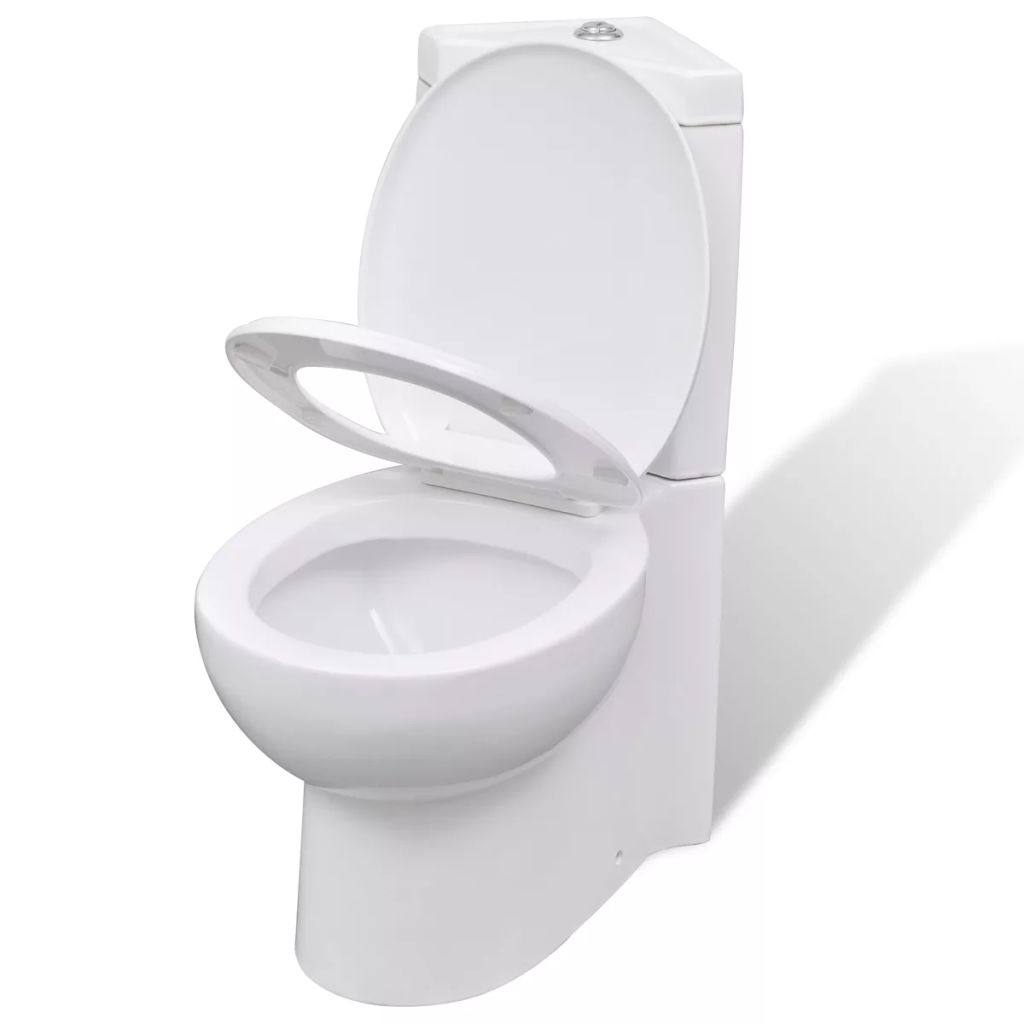 Toilette für Ecke Keramik Weiß