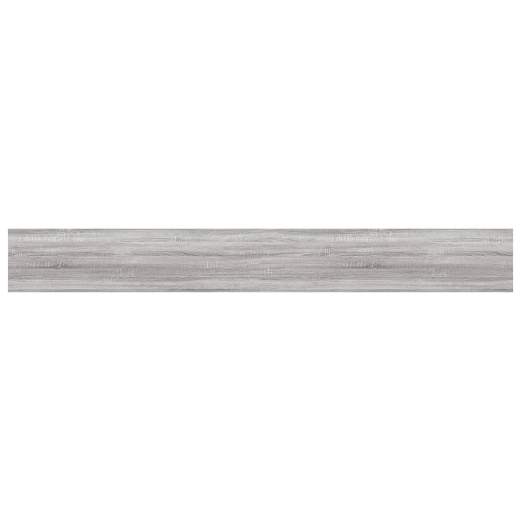  Wandregale 4 Stk. Grau Sonoma 80x10x1,5 cm Holzwerkstoff