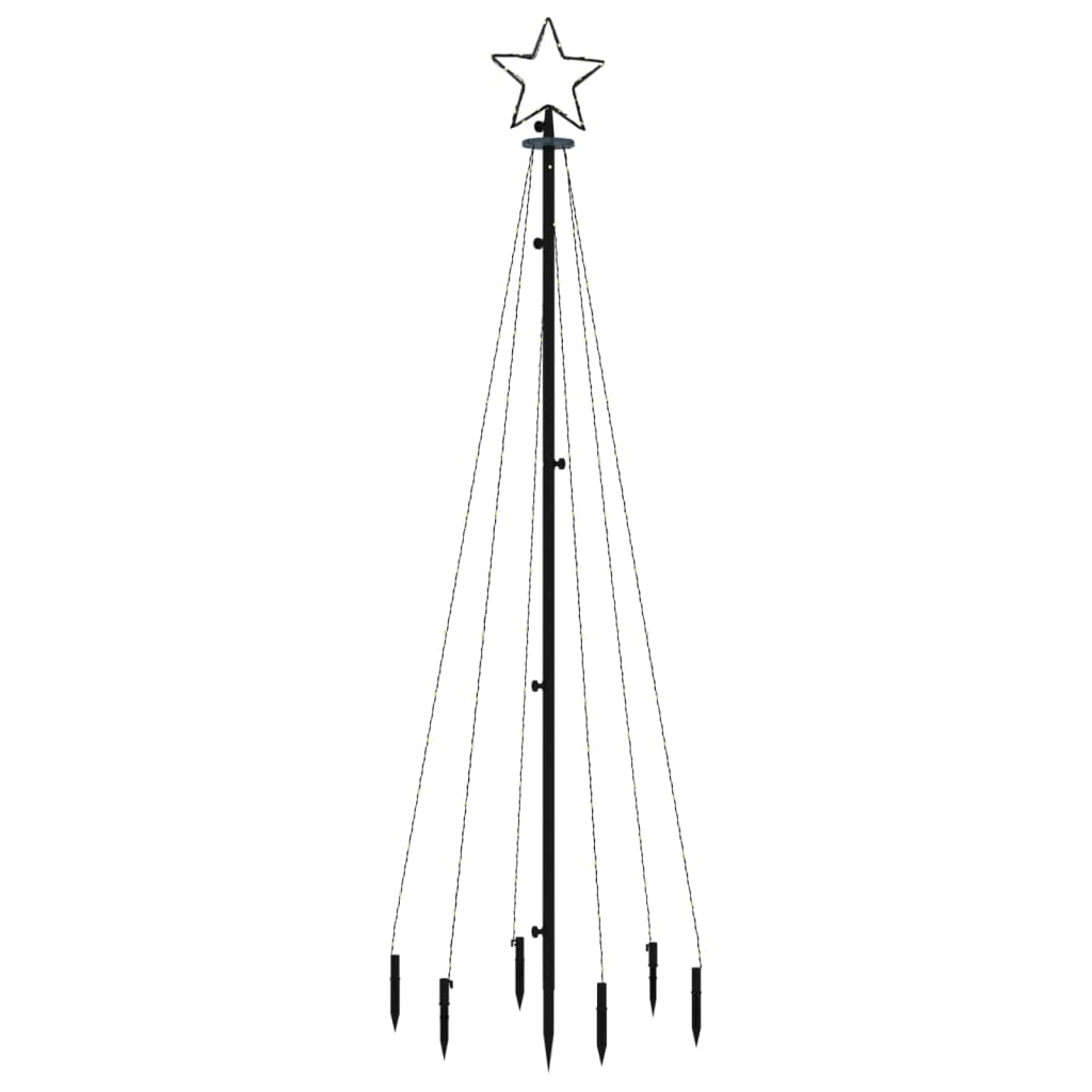 LED-Weihnachtsbaum mit Erdnägeln Mehrfarbig 108 LEDs 180 cm