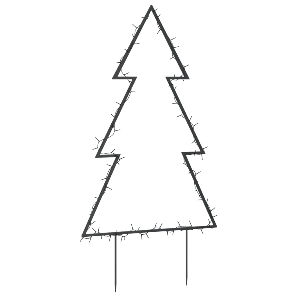  Weihnachtsbaum mit Erdspießen und 80 LEDs 60 cm