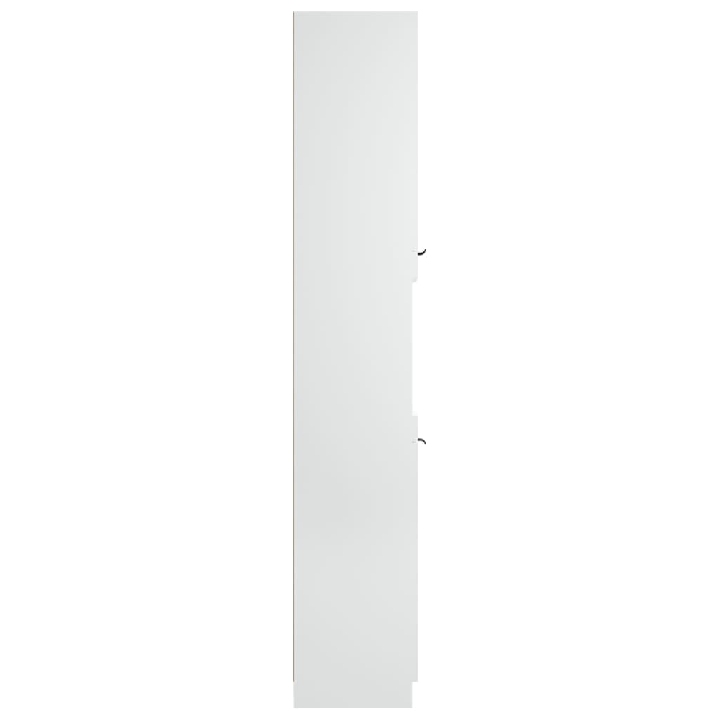  Badschrank Weiß 32x34x188,5 cm Holzwerkstoff