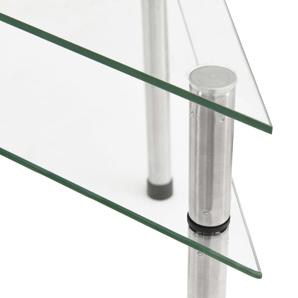  Küchenregal Transparent 49,5x35x19 cm Hartglas