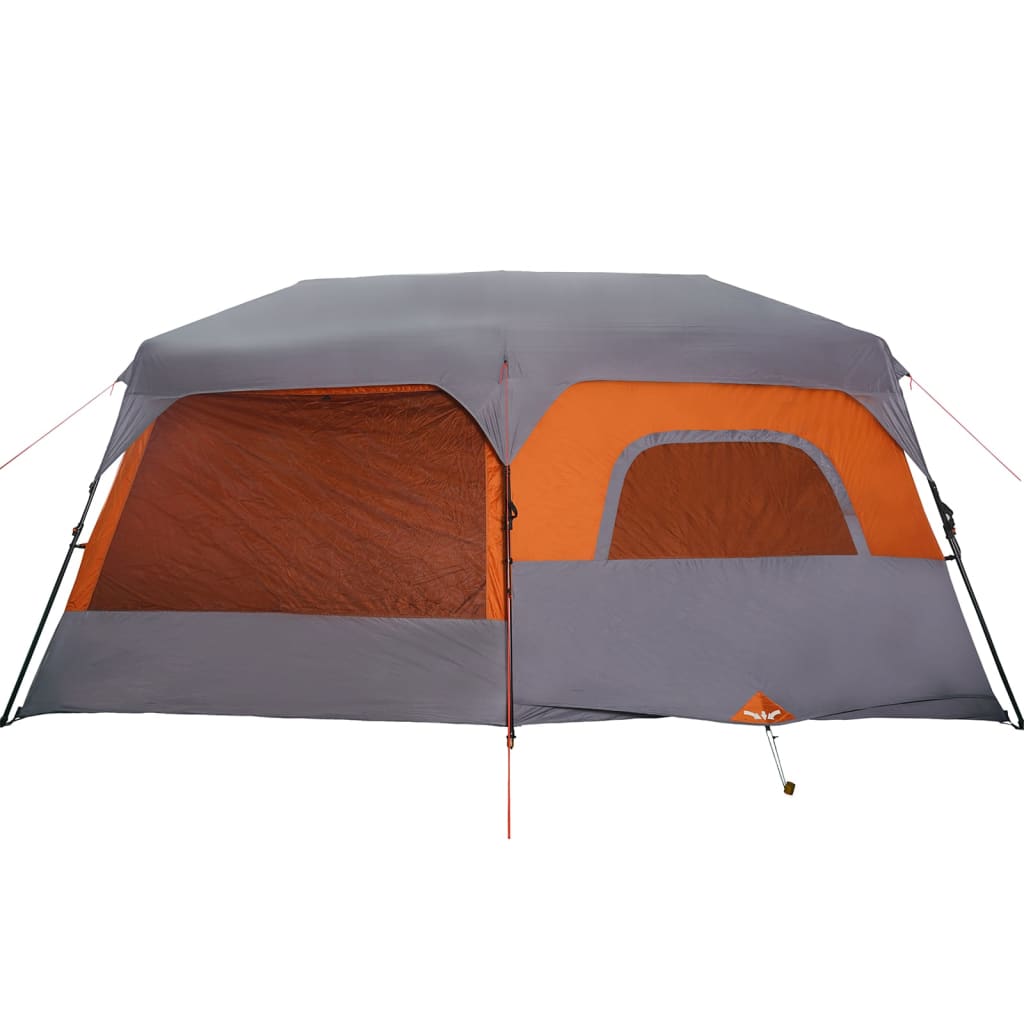  Campingzelt 9 Personen Grau und Orange Wasserfest
