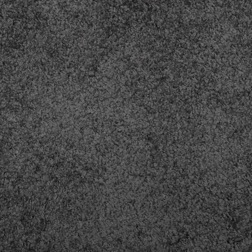 Teppich Shaggy Hochflor Modern Anthrazit 200x280 cm