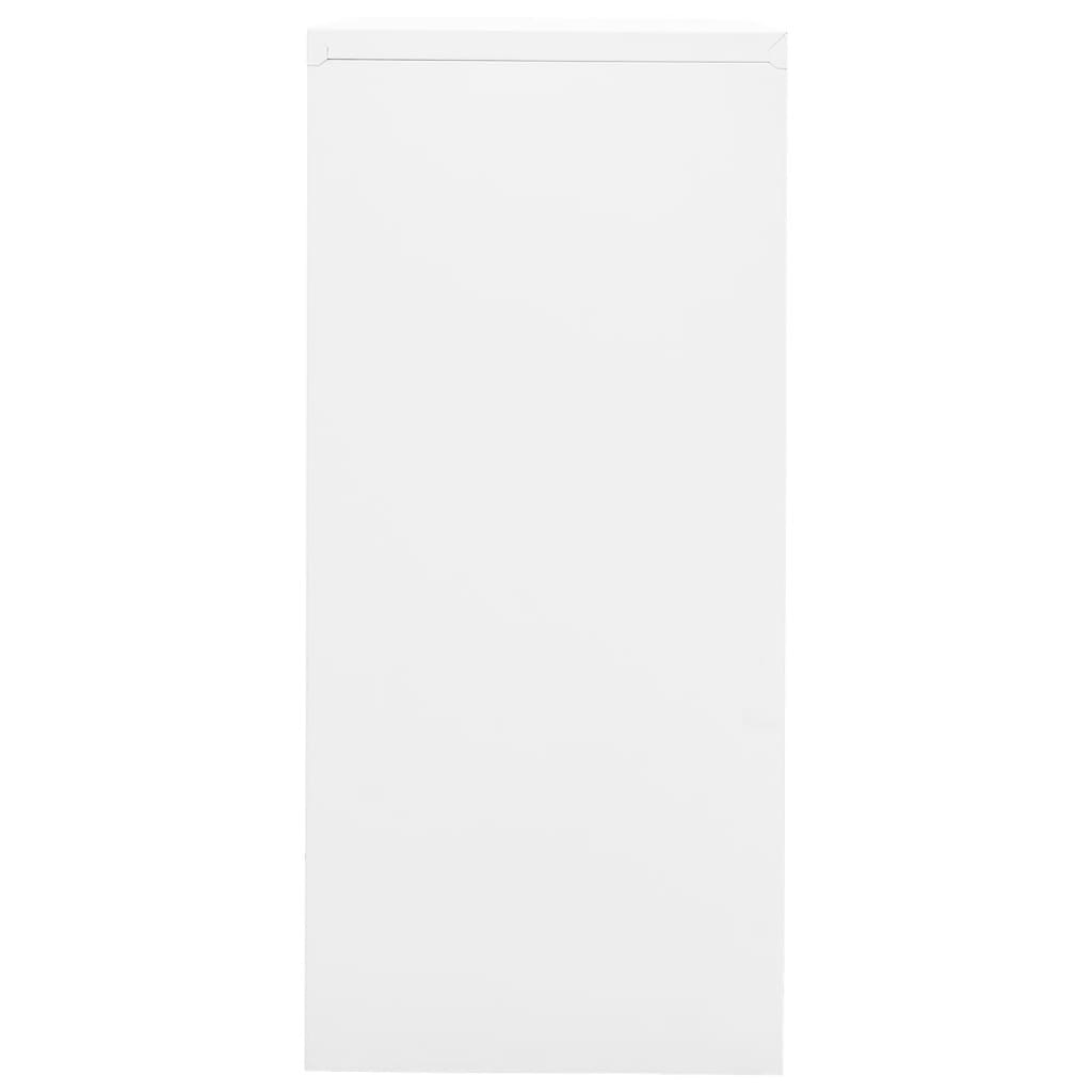  Aktenschrank Weiß 90x46x103 cm Stahl