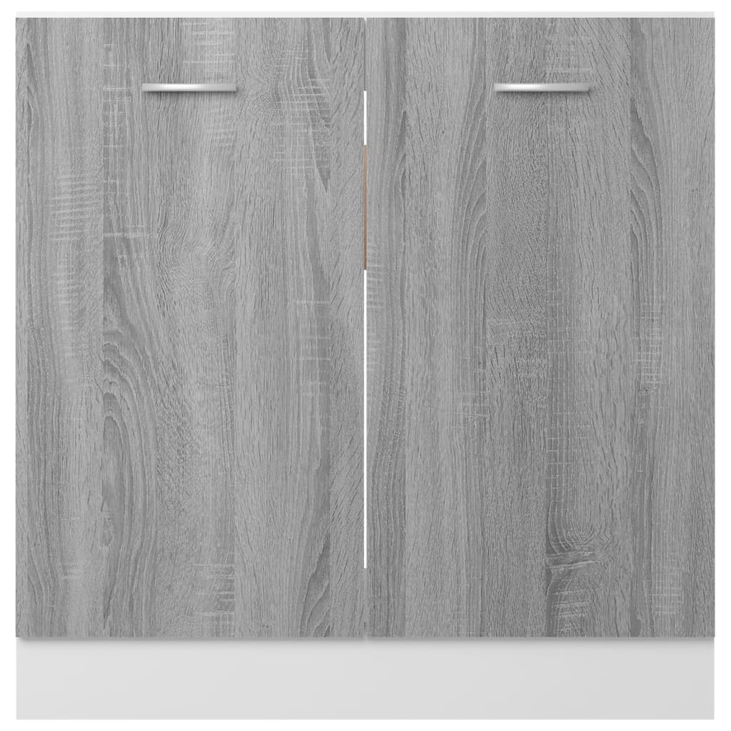  Spülenunterschrank Grau Sonoma 80x46x81,5 cm Holzwerkstoff