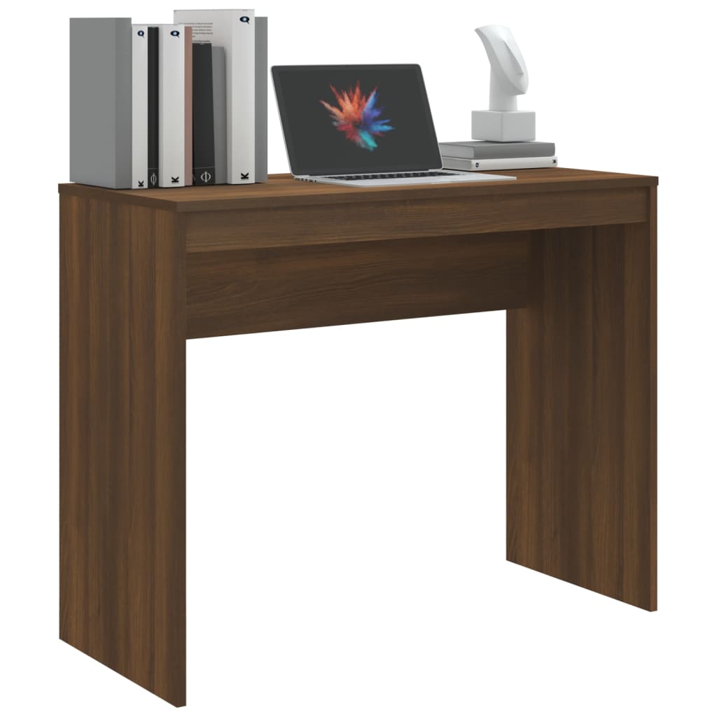  Schreibtisch Braun Eichen-Optik 90x40x72 cm Holzwerkstoff