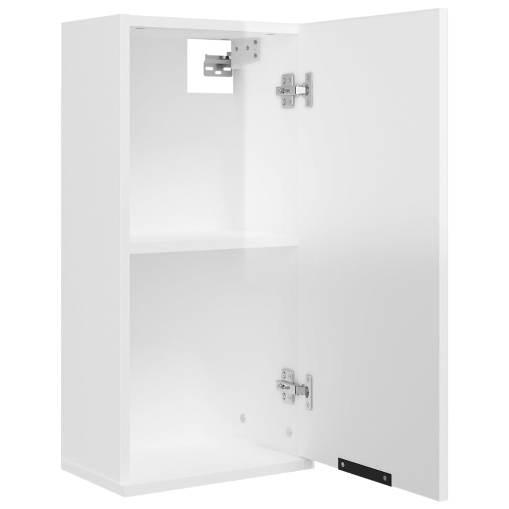  Wand-Badschrank Hochglanz-Weiß 32x20x67 cm