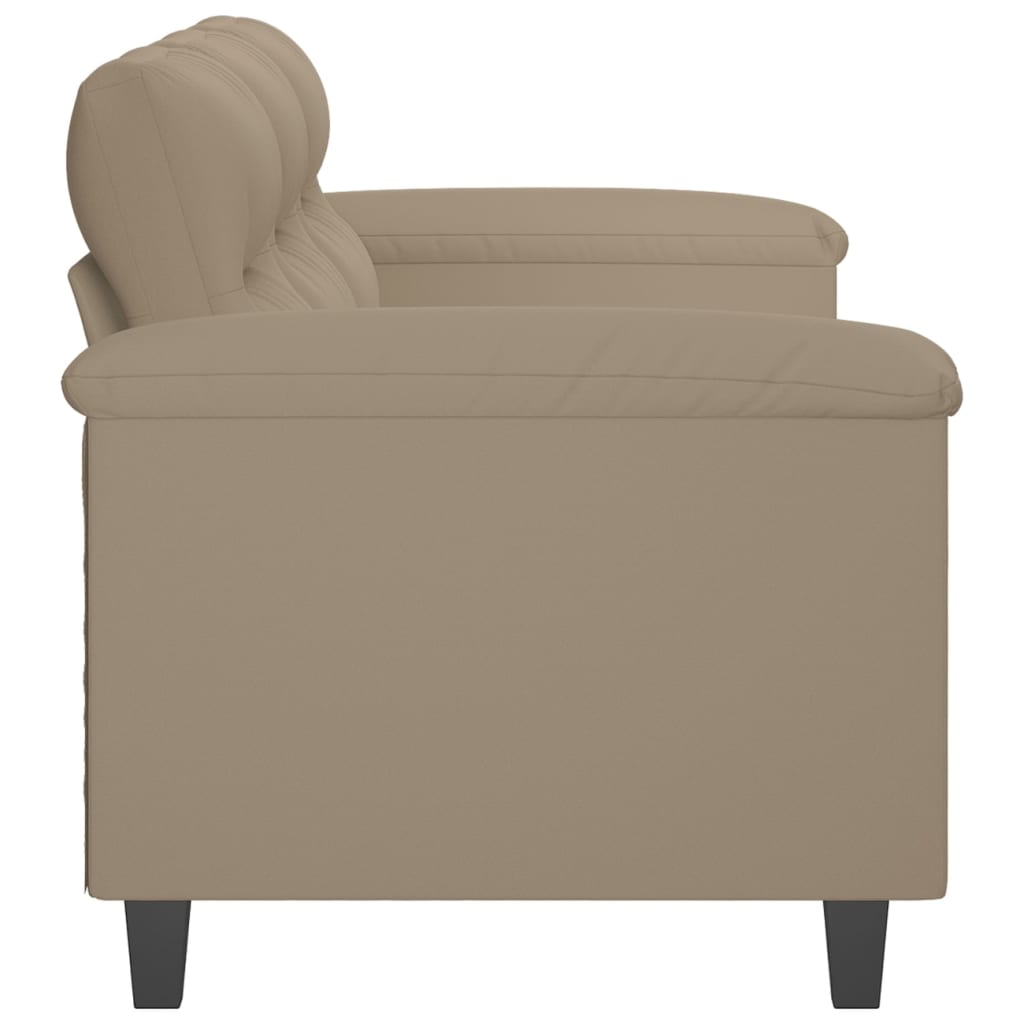  3-Sitzer-Sofa Taupe 180 cm Mikrofasergewebe
