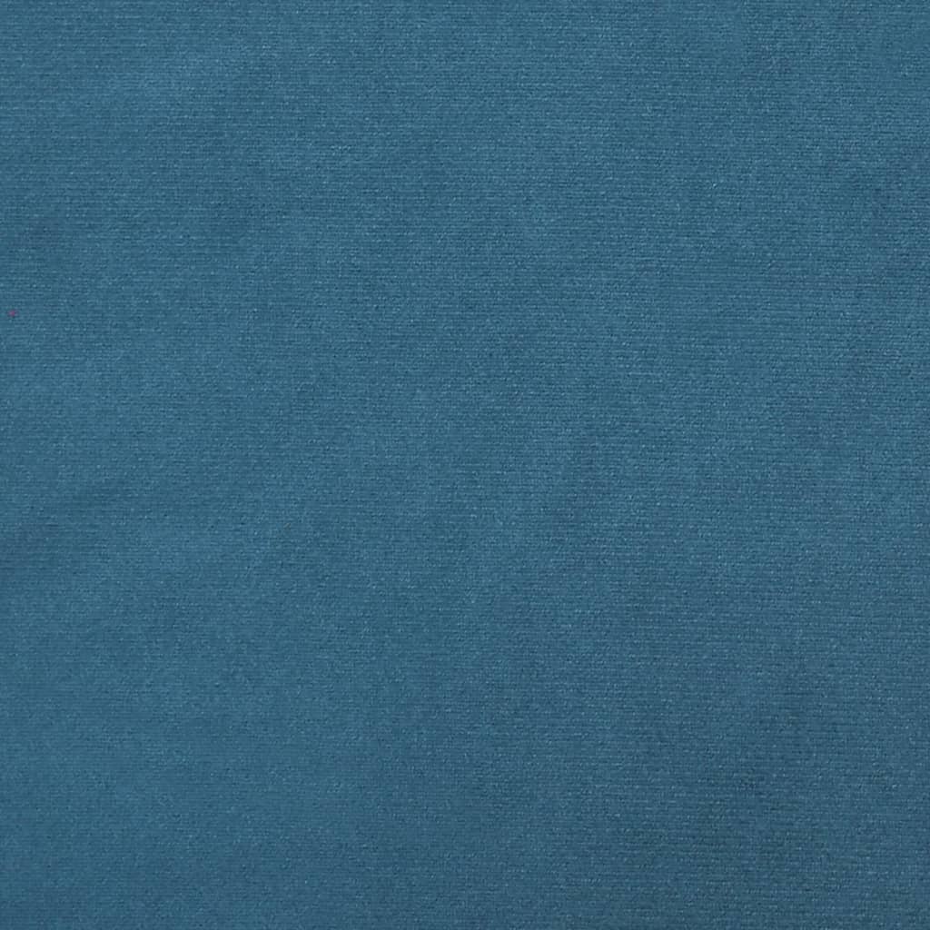  Schlafsofa in L-Form Blau 255x140x70 cm Samt
