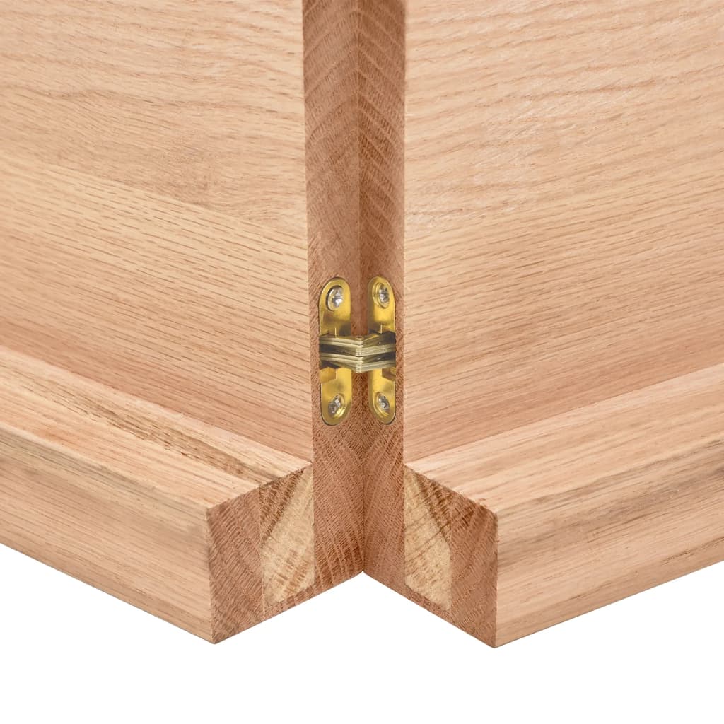  Tischplatte 220x60x(2-6) cm Massivholz Behandelt Baumkante