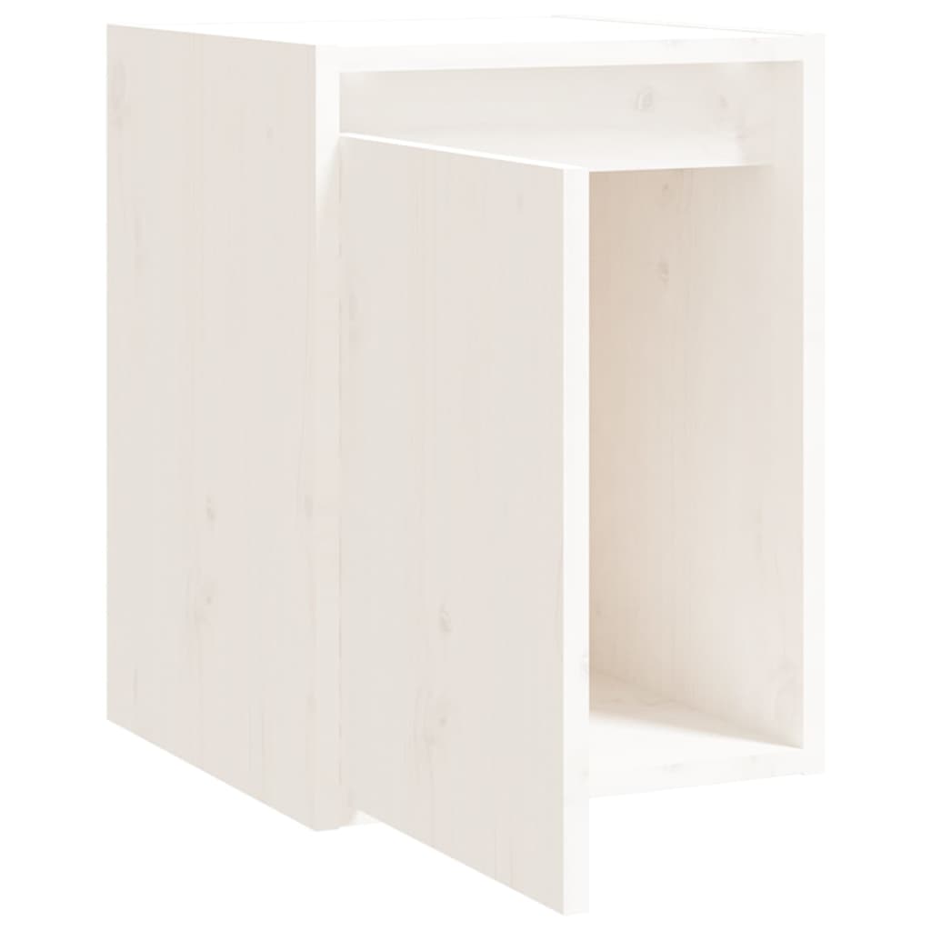  Wandschrank Weiß 30x30x40 cm Massivholz Kiefer