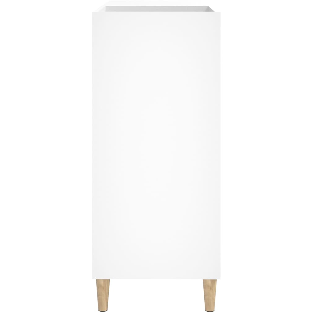  Plattenschrank Weiß 84,5x38x89 cm Holzwerkstoff