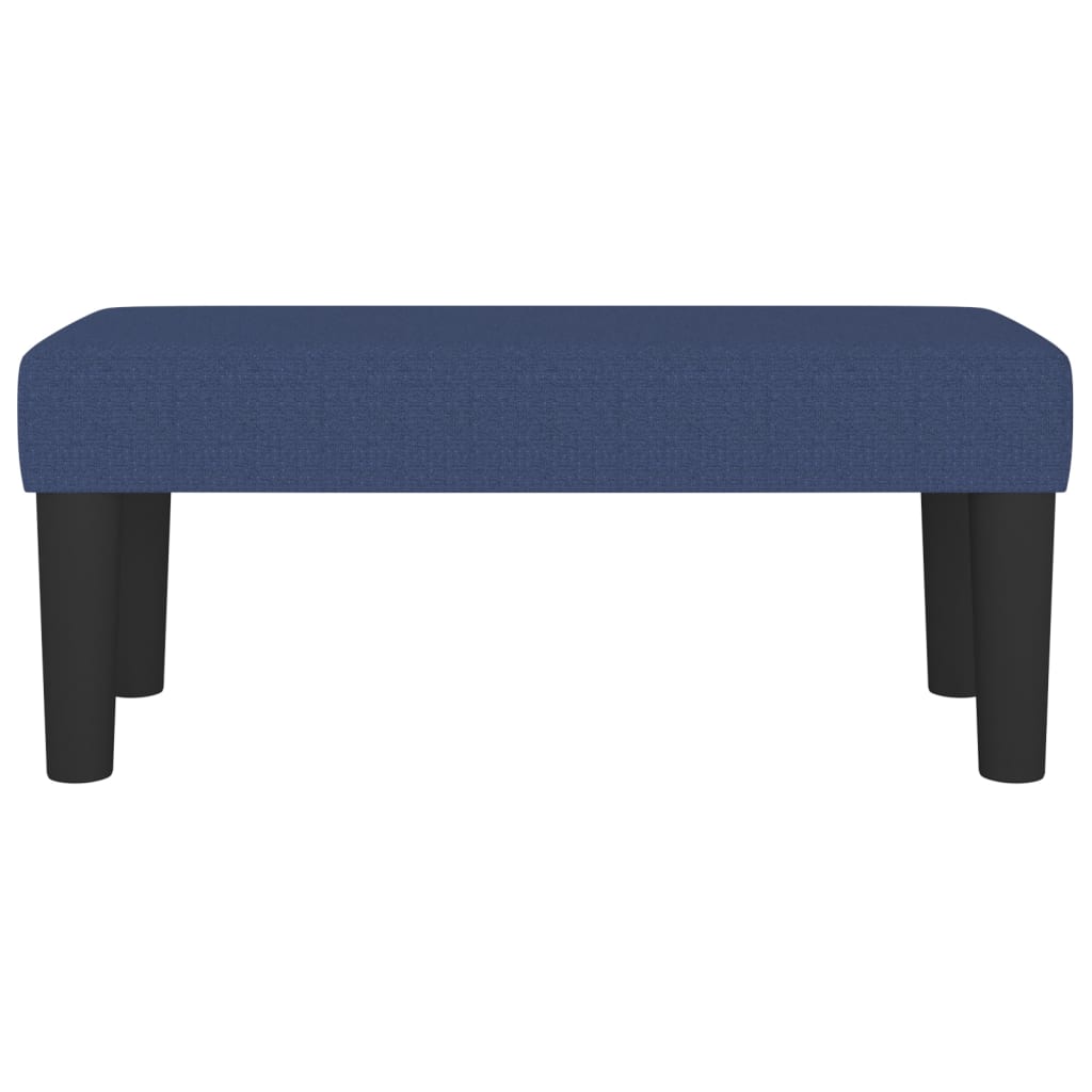  Sitzbank Blau 70x30x30 cm Stoff