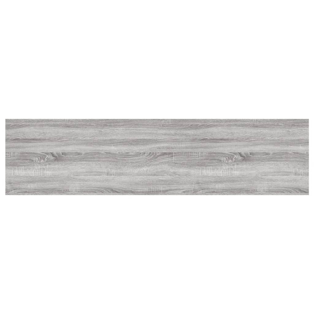  Wandregale 4 Stk. Grau Sonoma 80x20x1,5 cm Holzwerkstoff