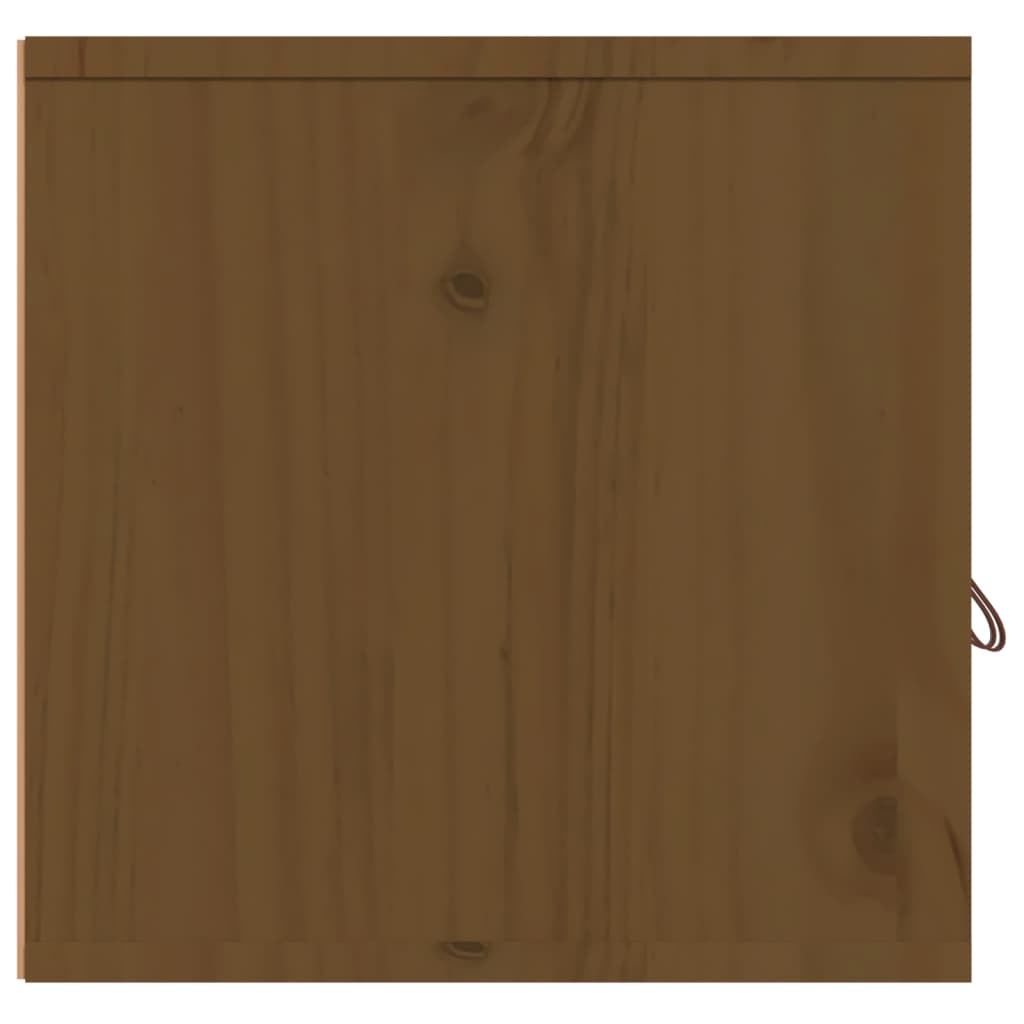  Wandschrank Honigbraun 80x30x30 cm Massivholz Kiefer