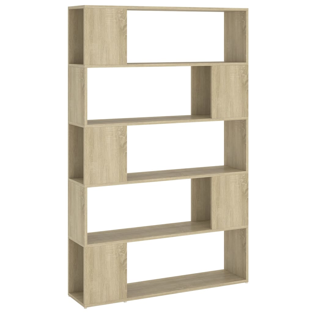 Bücherregal Raumteiler Sonoma-Eiche 100x24x155 cm Holzwerkstoff