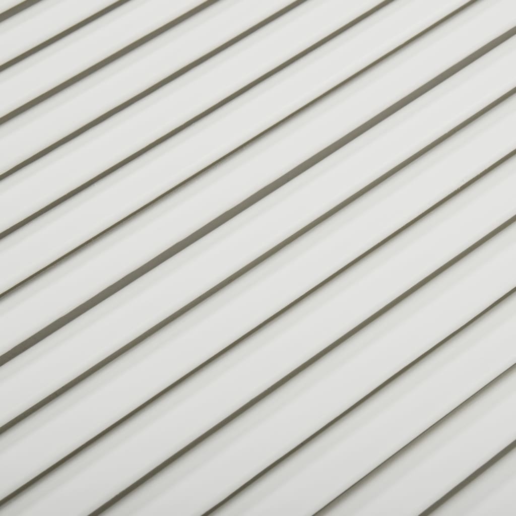  Schranktüren Lamellen-Design 2 Stk. Weiß 69x39,4 cm Massivholz
