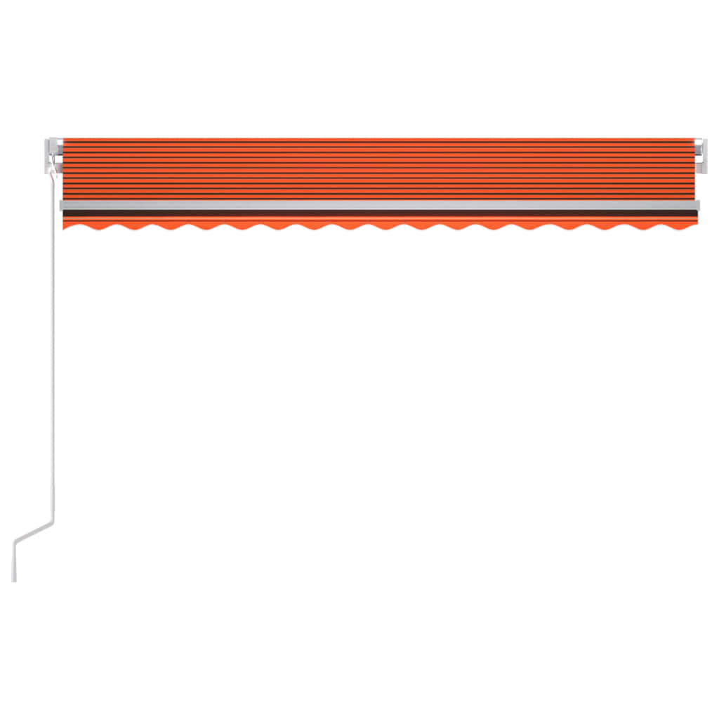  Automatische Markise mit LED & Windsensor 450x300 Orange/Braun