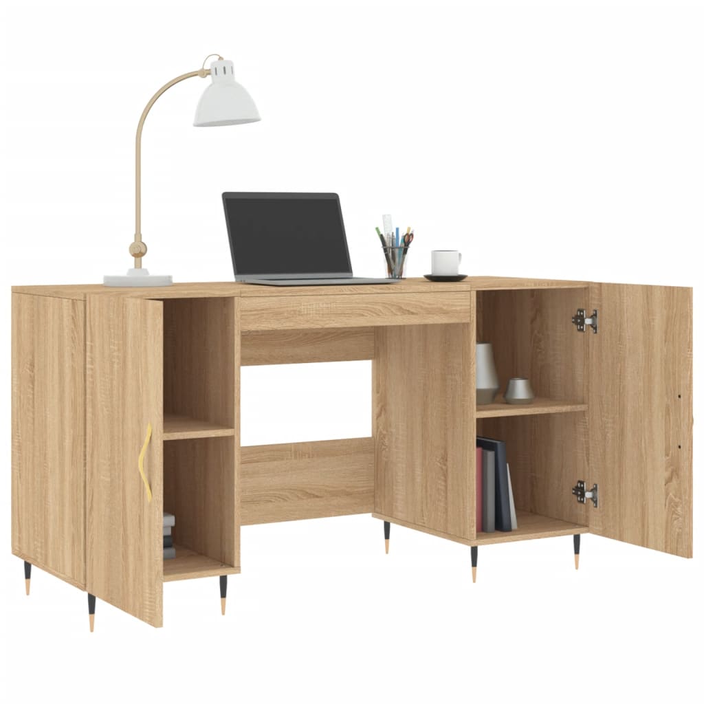  Schreibtisch Sonoma-Eiche 140x50x75 cm Holzwerkstoff