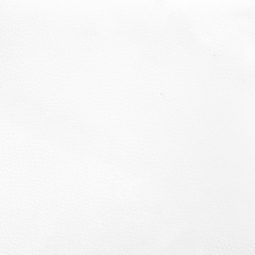  Sitzbank Weiß 70x30x30 cm Kunstleder