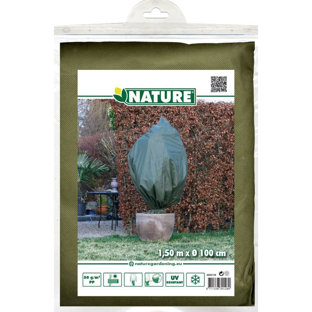 Nature Wintervlies-Frostschutzhaube 50 g/m² 157x100 cm Grün