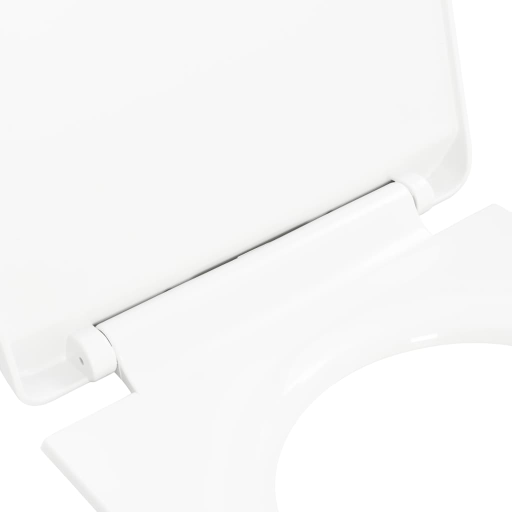  Toilettensitz mit Absenkautomatik und Quick-Release-Design Weiß