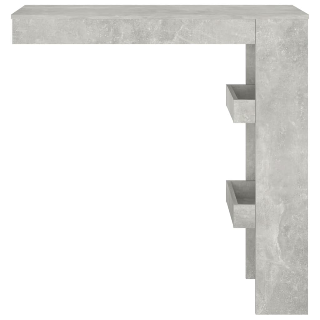  Wand-Bartisch Betongrau 102x45x103,5 cm Holzwerkstoff