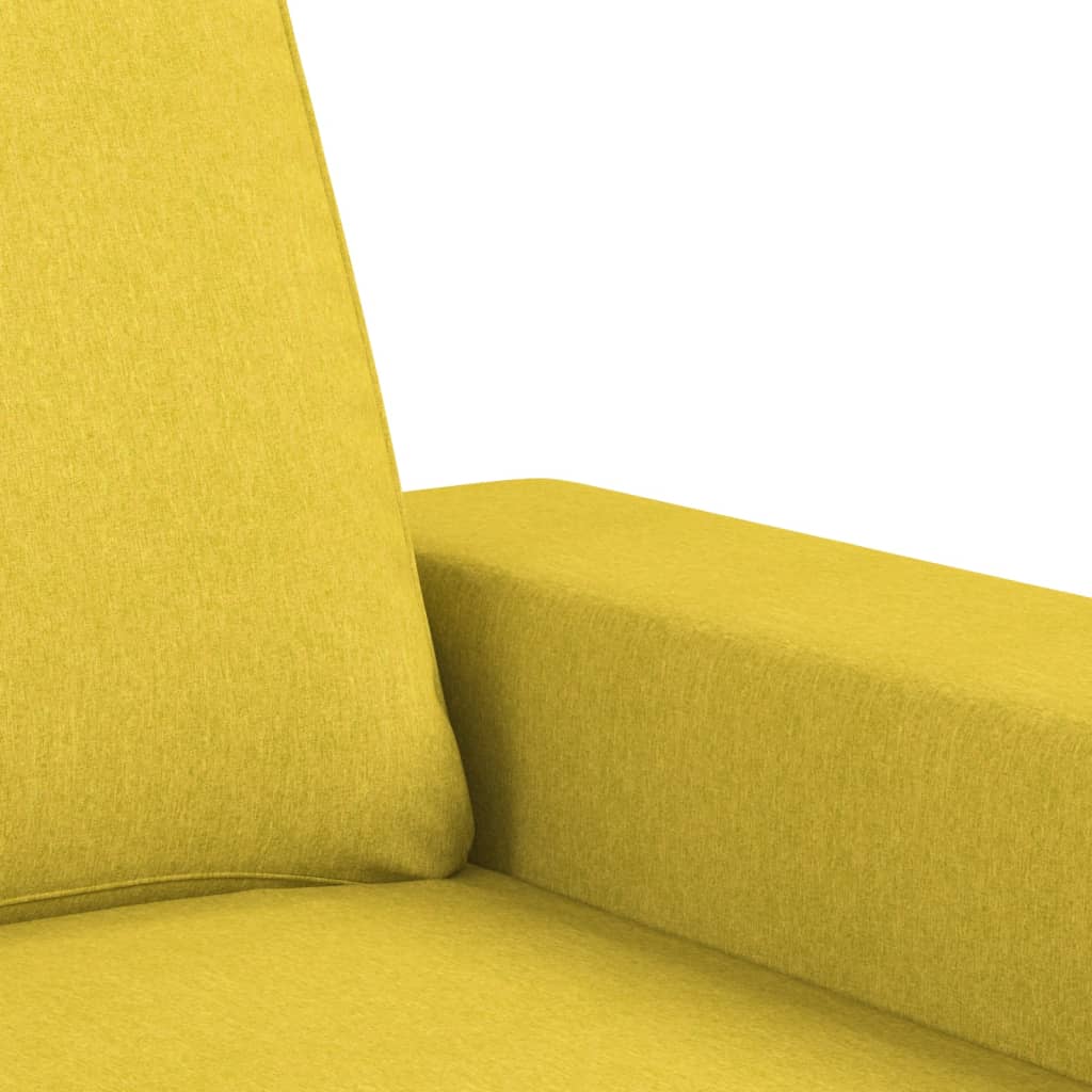  3-Sitzer-Sofa Hellgelb 180 cm Stoff