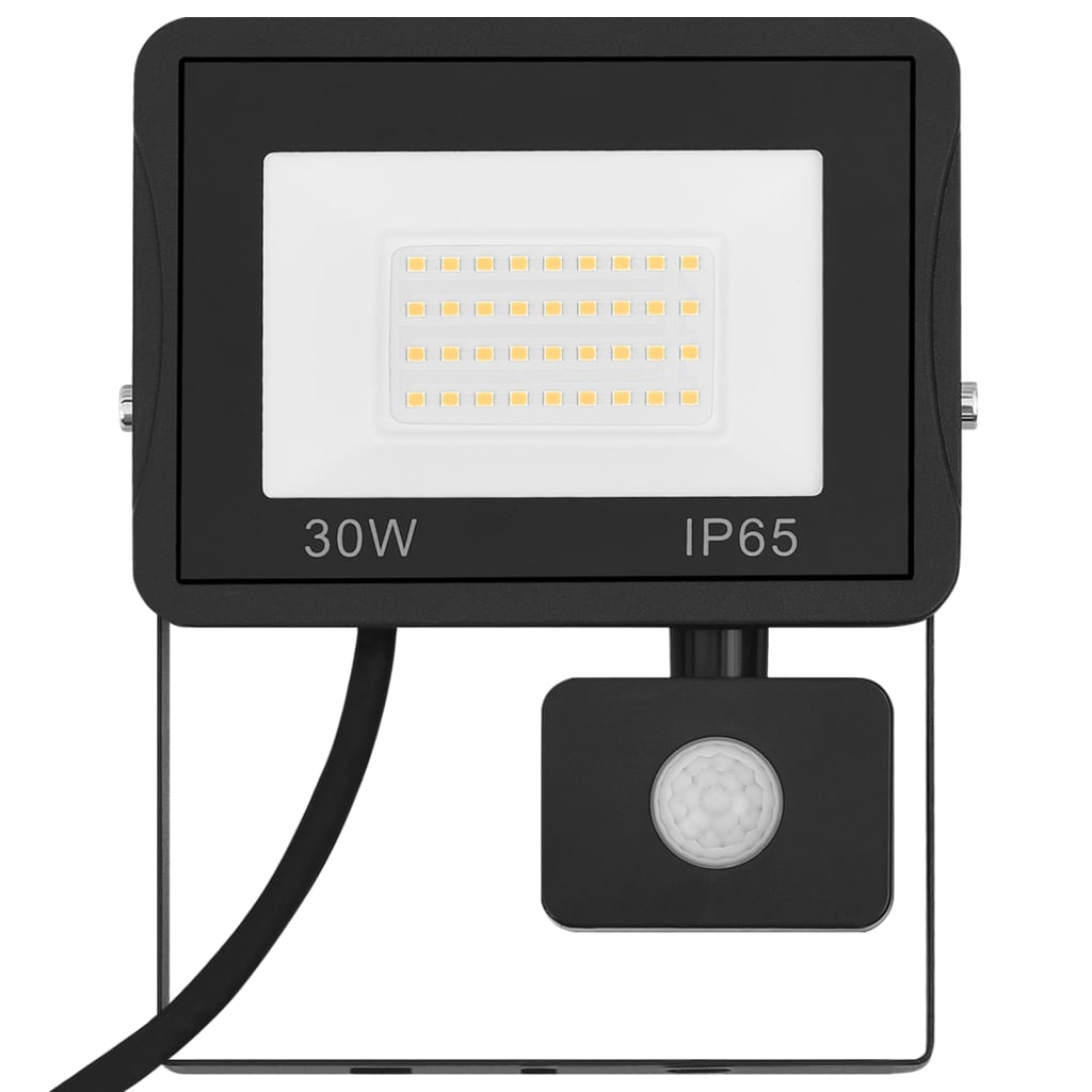  LED-Fluter mit Sensor 30 W Warmweiß