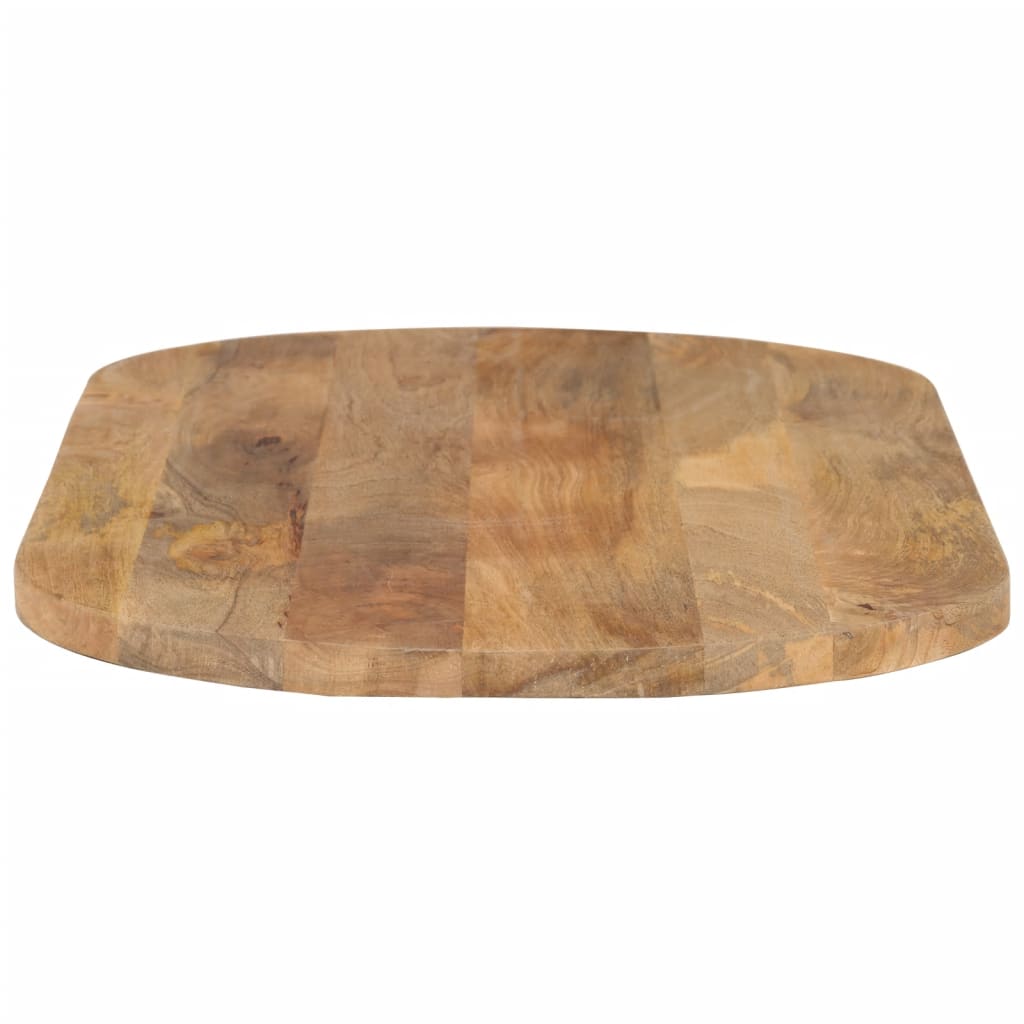  Tischplatte 90x40x3,8 cm Oval Massivholz Mango