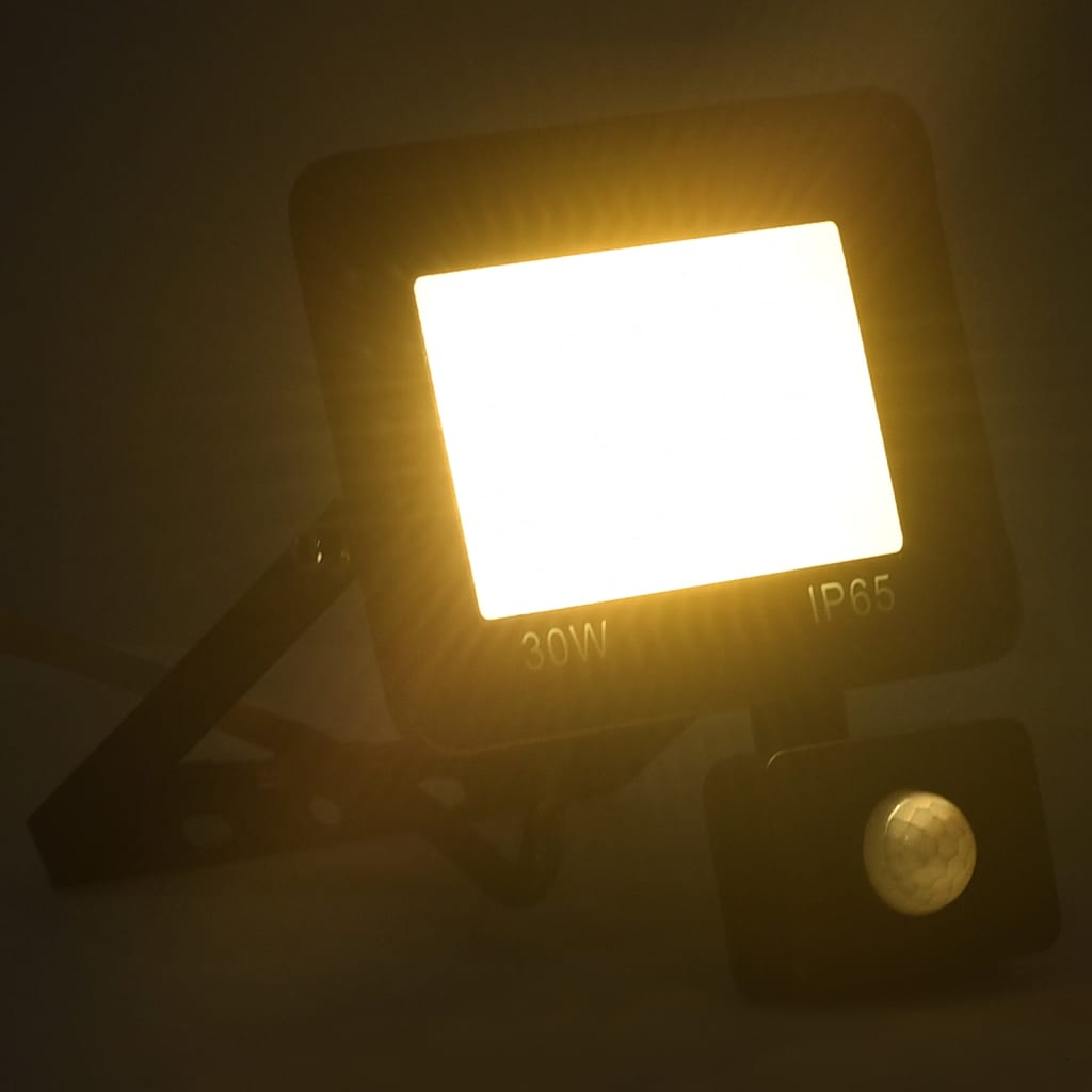  LED-Fluter mit Sensor 30 W Warmweiß