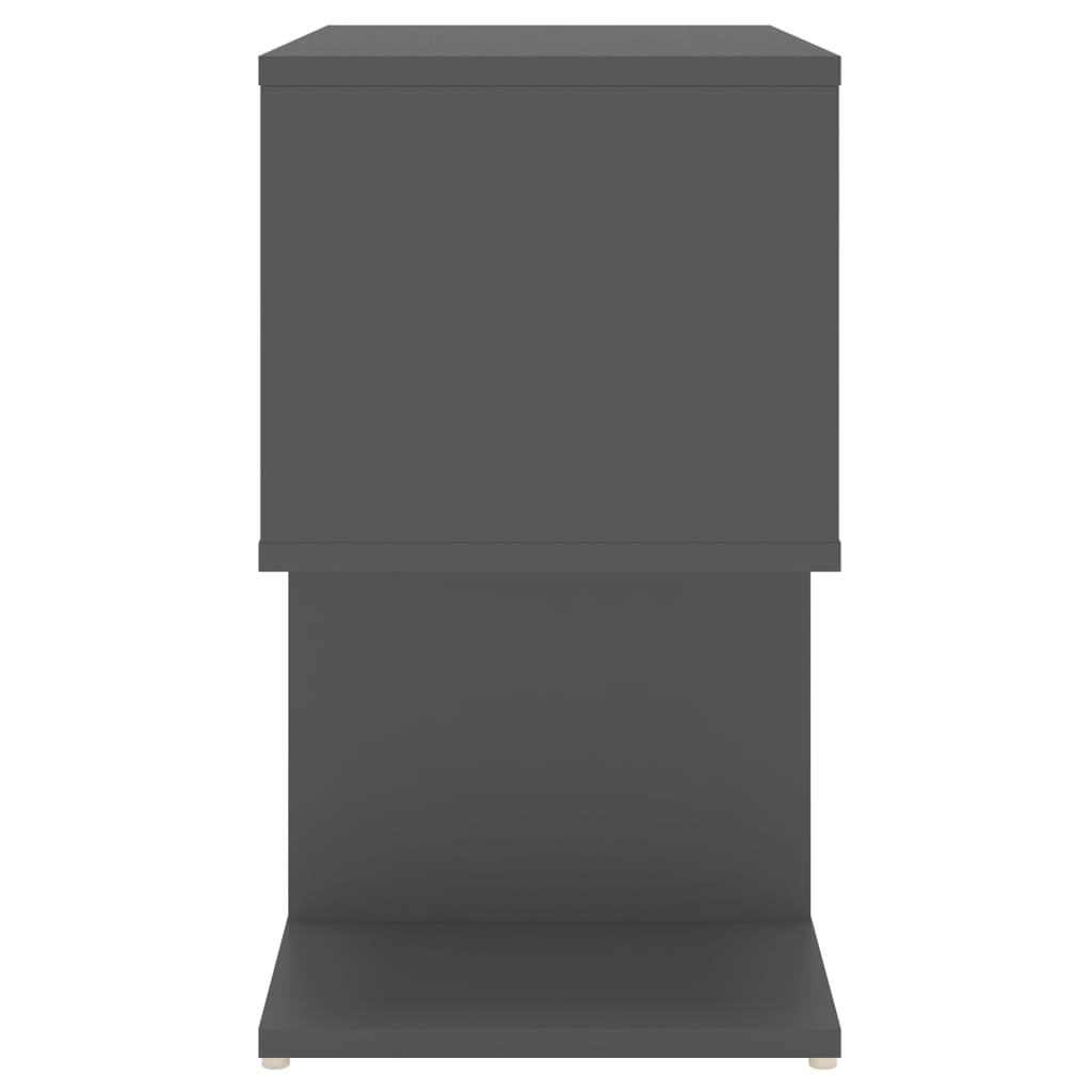  Nachttisch Grau 50x30x51,5 cm Holzwerkstoff