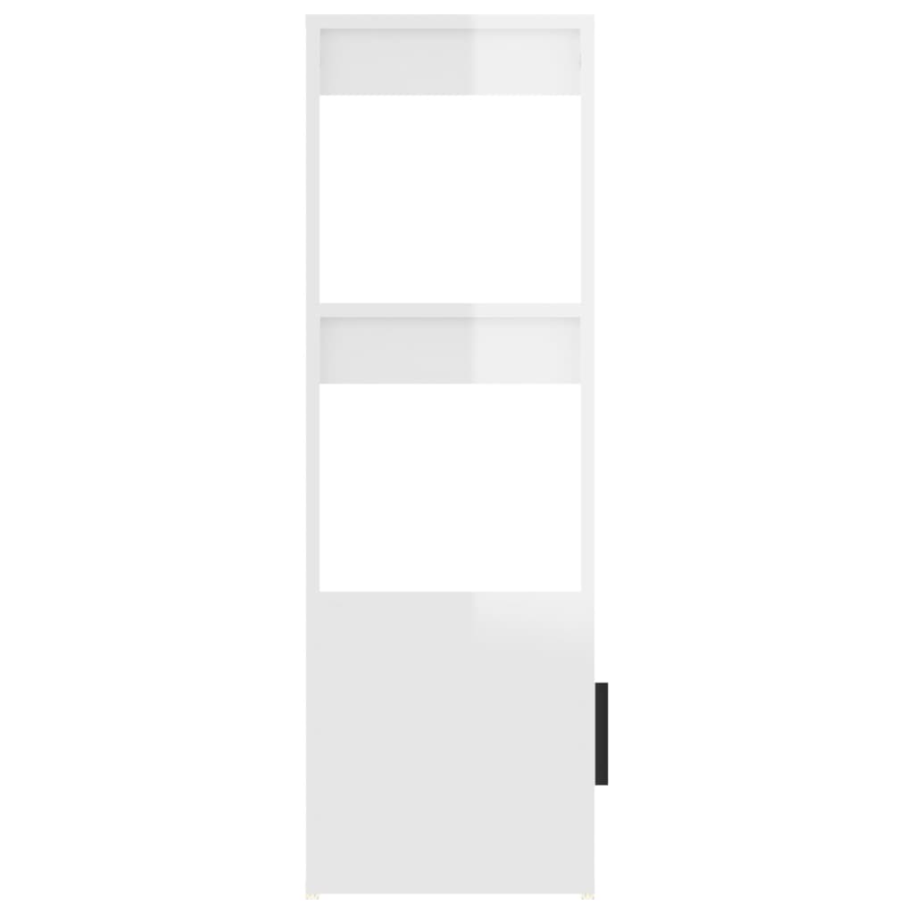  Sideboard Hochglanz-Weiß 80x30x90 cm Holzwerkstoff