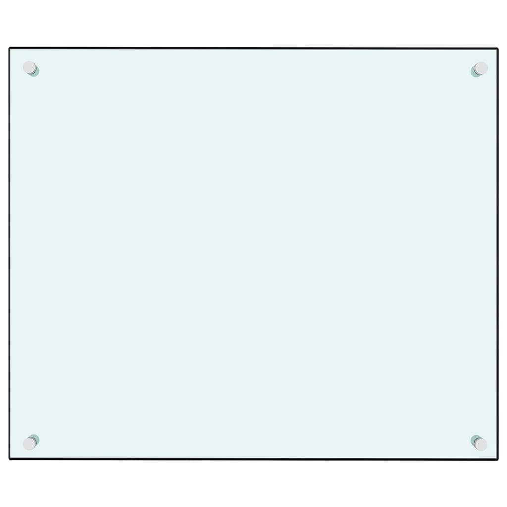  Küchenrückwand Weiß 70x60 cm Hartglas